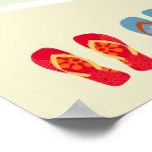 Beach Party Happy Birthday Autograaf Poster (Hoek)