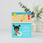 Beach party kaart (Staand voorkant)