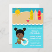 Beach party kaart (Voorkant / Achterkant)