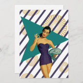 Beach Party Kaart (Voorkant / Achterkant)