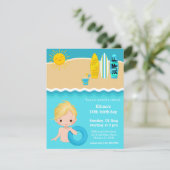 Beach party kaart (Staand voorkant)