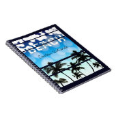 Beach Party Palm Trees Tropical Vintage Journal (Côté Droit)