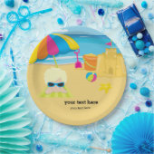 Beach party papieren bordje (Feest)