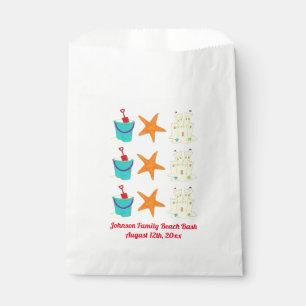 Beach Party Sandcastle Starfish Sand Bucket Bedankzakje