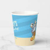 Beach Party Toevoegen Jouw naam Cool Surfen Polar  Papieren Bekers (Links)
