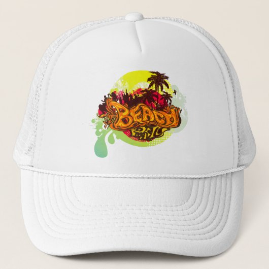 Beach Party Trucker Pet (Voorkant)