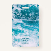 Beach Party VIP All Access Zomerfeest Badge (Achterkant)