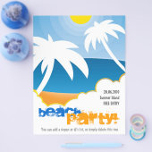  Beach Party-vlieger Flyer (Enkel)