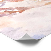 Beach Path Ocean Grass Waterverf Poster (Hoek)