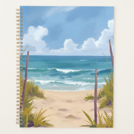 Beach Path | Ocean Watercolor Coastal Painted Planner