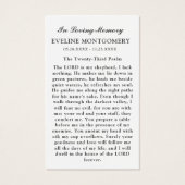 Beach Path Rainbow Funeral Prayer Card Visitekaartje (Achterkant)