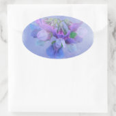 Beach Pea Flowers Ovale Sticker (Tas)
