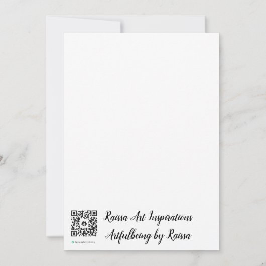 Beach Peace Bedankkaart (Achterkant)