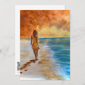 Beach Peace Bedankkaart (Voorkant / Achterkant)