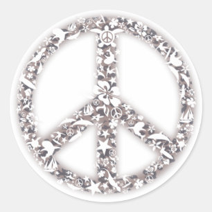 Beach Peace Stickers