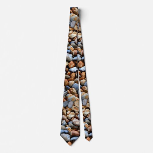 Beach Pebbles Pattern-Stropdas Stropdas (Voorkant)