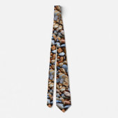 Beach Pebbles Pattern-Stropdas Stropdas (Achterkant)
