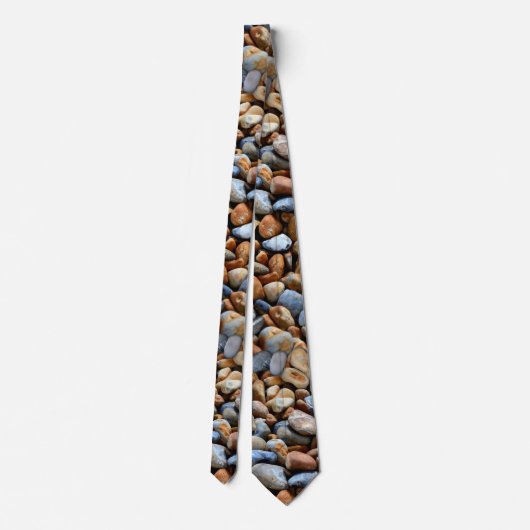 Beach Pebbles Pattern-Stropdas Stropdas (Achterkant)