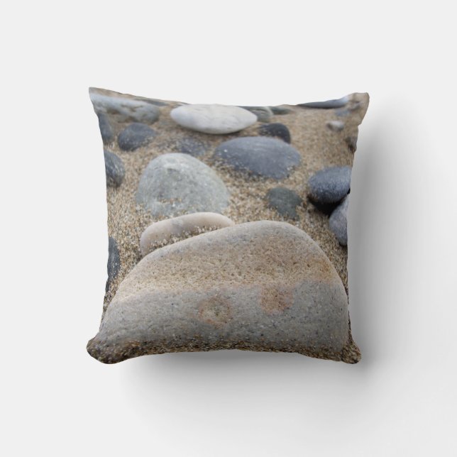 Beach Pebbles-scherm Kussen (Voorkant)