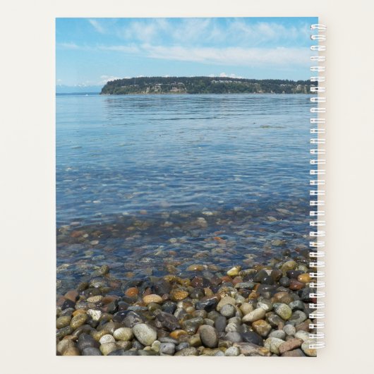 Beach Pebbles Time and Tide Chaucer Quote Planner (Achterkant)
