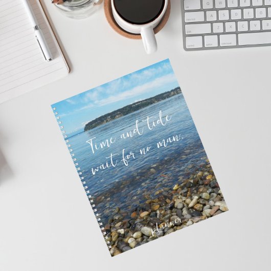 Beach Pebbles Time and Tide Chaucer Quote Planner