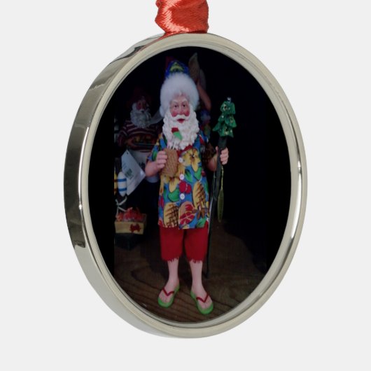 "BEACH PÈRE NOËL" EN BREF ORNEMENT DE NOËL (Droite)