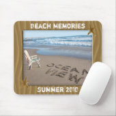 Beach Photo Lijst Mousepad Muismat (Met muis)