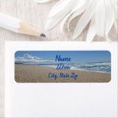Beach Photo Surf Sand Blue Sky Pacific Coast Etiket (Insitu)