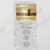 Beach Photo Wedding Programma (Voorkant / Achterkant)