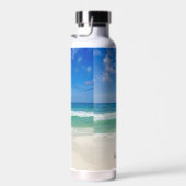 Beach Photography Blue Ocean Waves Personeelsforma Waterfles (Rechts)