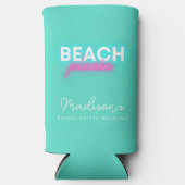 Beach Please Bachelorette Party Neon and Turquoise (Voorkant)