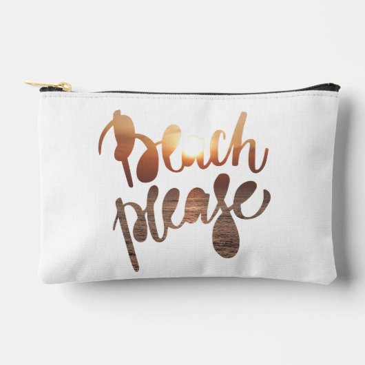 BEACH PLEASE, Fun Typography & Quote Etui (Voorkant)