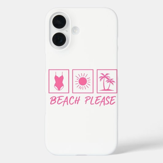 Beach Please iPhone Case (Achterkant)