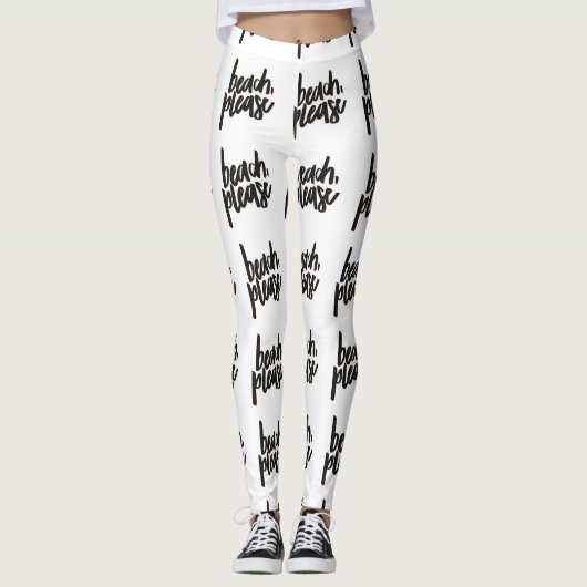 Beach Please Leggings (Voorkant)
