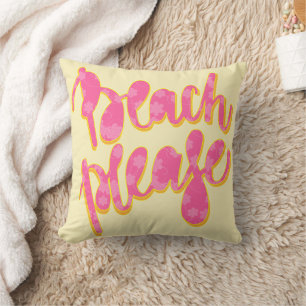 BEACH PLEASE   Roze typografie en prijsopgave   Ge Kussen