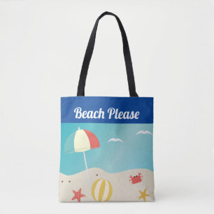 Beach Please Seaside Summer Beach Draagtas