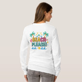 Beach Please Summer Vibes T-shirt (Achterkant volledig)