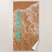 Beach plezier, golven, oceaan, avontuurlijk avontu strandlaken (Voorkant)