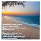 Beach Poem-keramische Tegel Tegeltje (Voorkant)