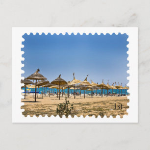Beach Postage Stempel Briefkaart