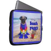 Beach Puggy Laptop Sleeve (Voorkant Rechts)