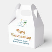 Beach Real Estate Company Custom Housewarming Bedankdoosjes (Voorkant Zijde)