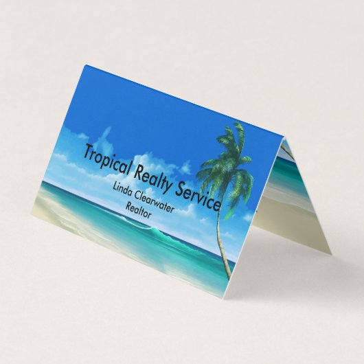 Beach Real Estate Thema Visitekaartjes (Voorkant)