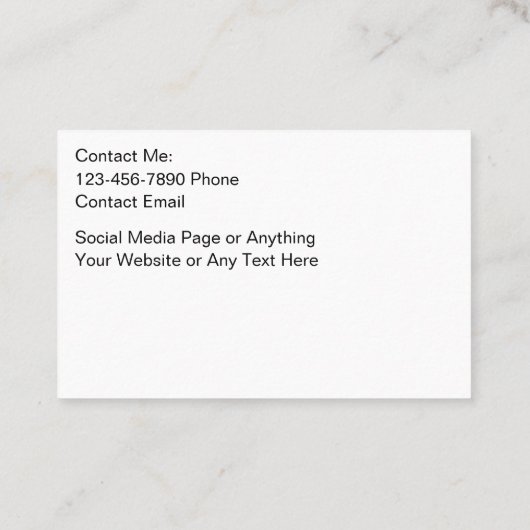 Beach Realtor Cartes de visite côtiers (Dos)