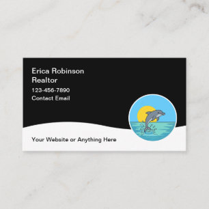 Beach Realtor onroerend goed zakelijke kaarten Visitekaartje
