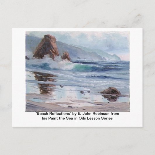 "Beach Reflections"-Briefkaarten Briefkaart (Voorkant)