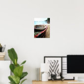 Beach-reisposter voor schepen met drukcabine poster (Thuiskantoor)