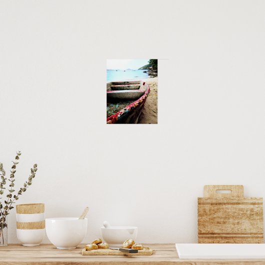 Beach-reisposter voor schepen met drukcabine poster (Keuken)