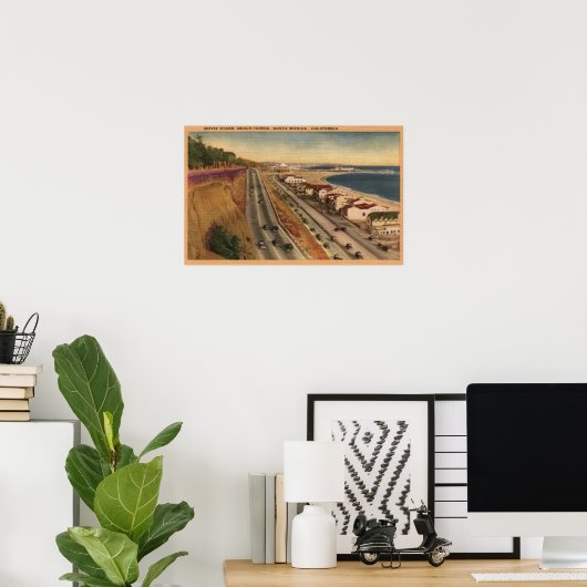 Beach Residences of the Movie Stars Poster (Thuiskantoor)