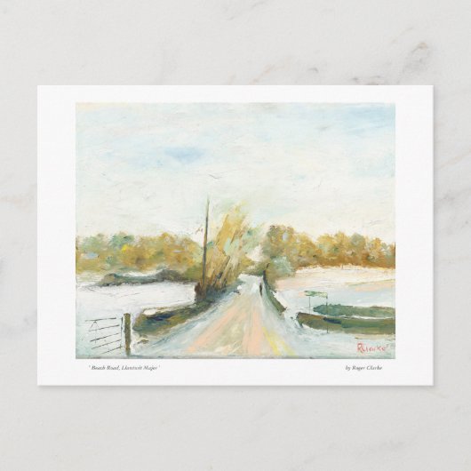 Beach Road, Llantwit carte postale principale (Devant)